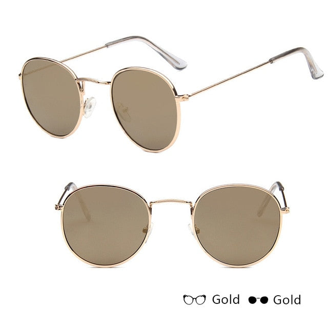 Classic Frame Round Sunglasses