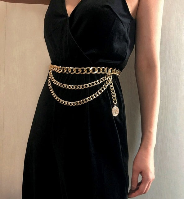 Retro Chain Belts For Women