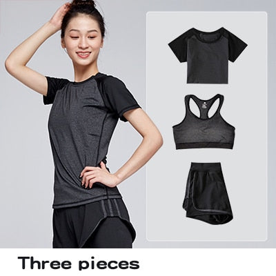 Women Leggings Shorts Suit