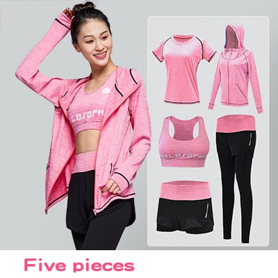 Women Leggings Shorts Suit